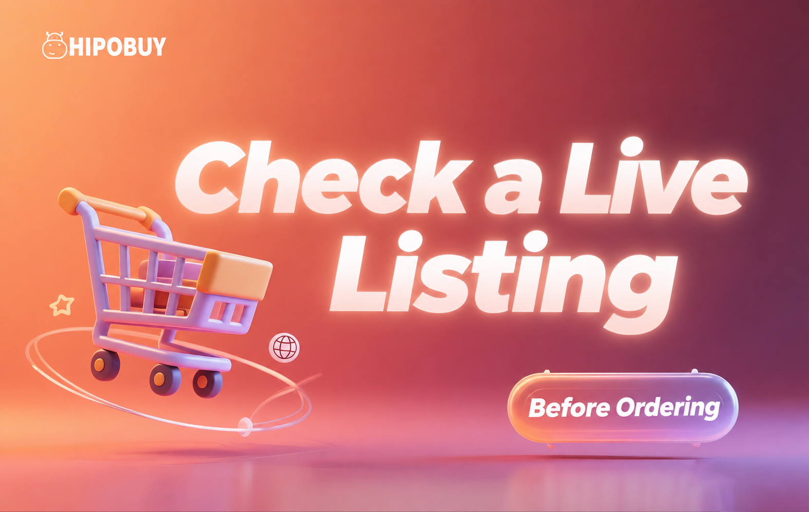 A product listing being checked before ordering