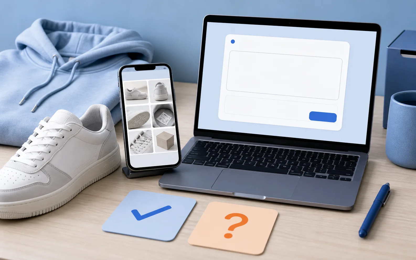 Generic phone and laptop view used to request a specific inspection detail