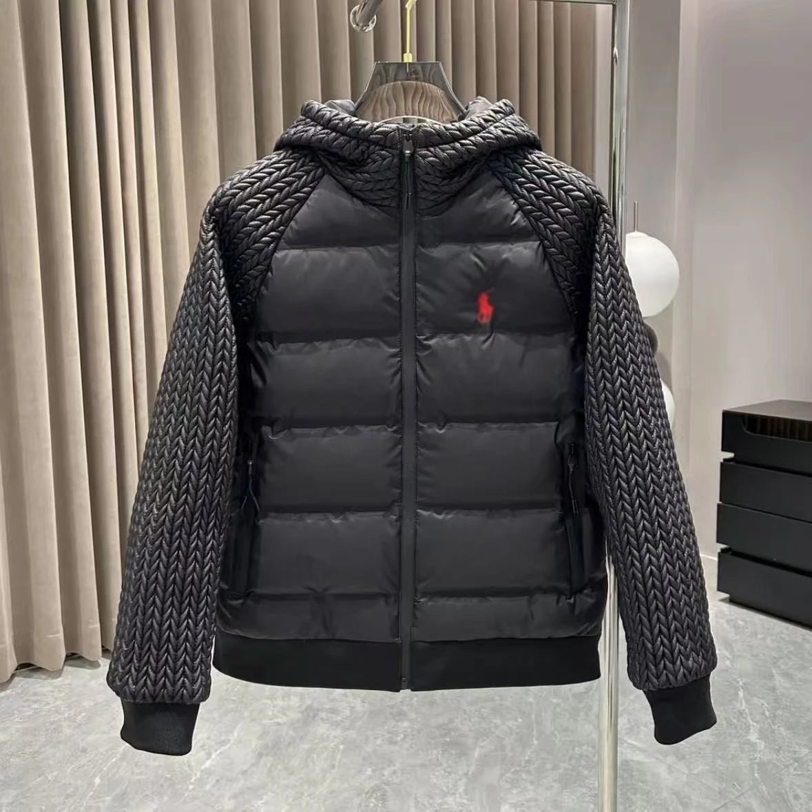 Polo Ralph Lauren Quilted Knit Puffer Jacket product photo