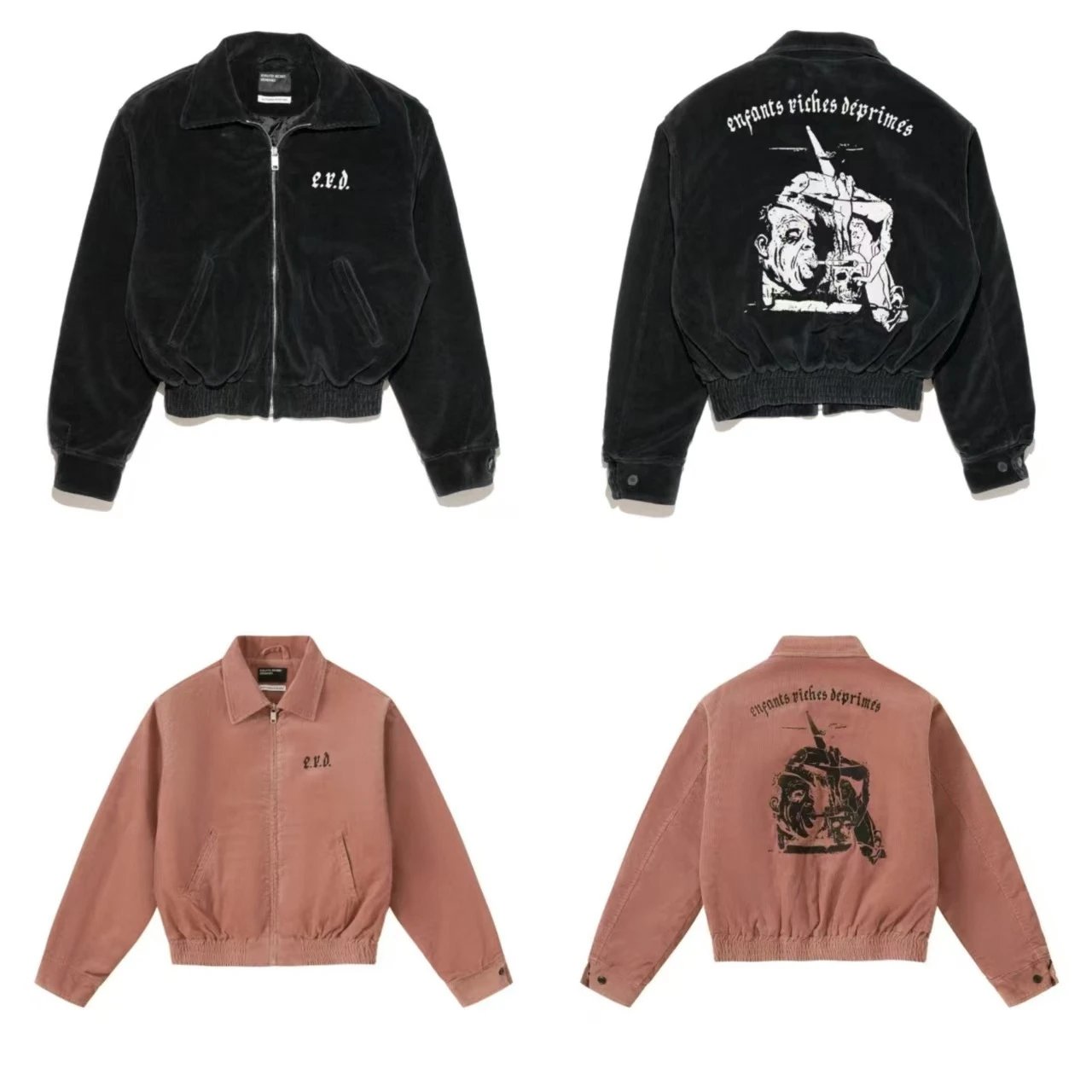 Enfants Riches Déprimés Corduroy Zip Jacket product photo