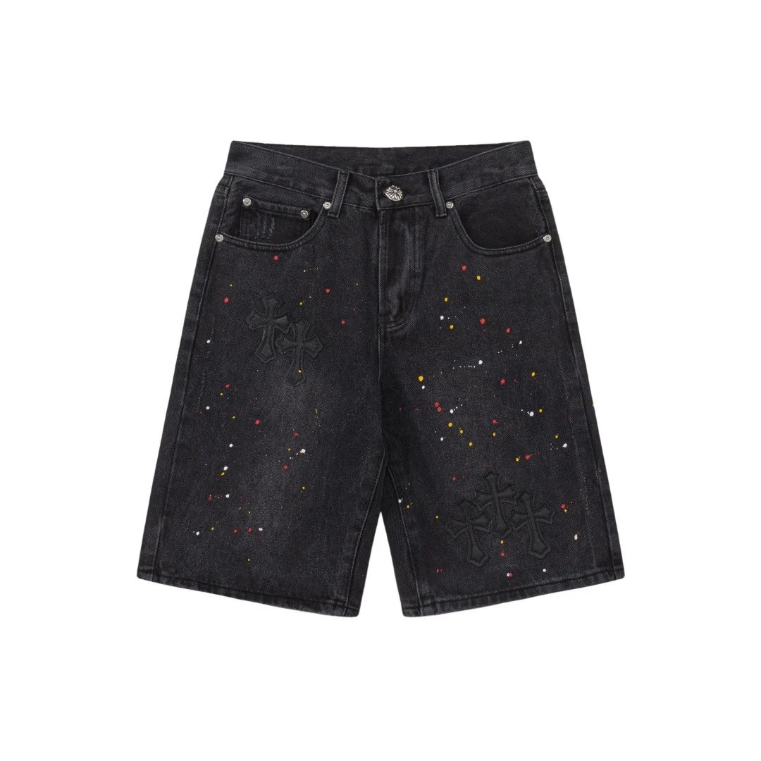 Chrome Hearts Cross Patch Denim Shorts product photo