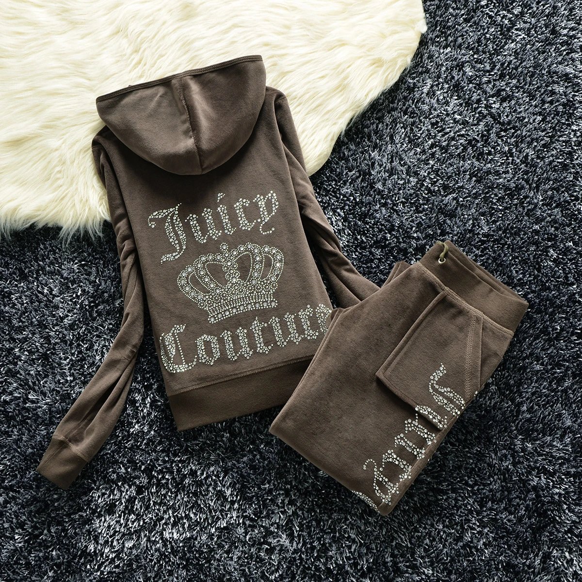 Juicy Couture Velour Rhinestone Tracksuit product photo