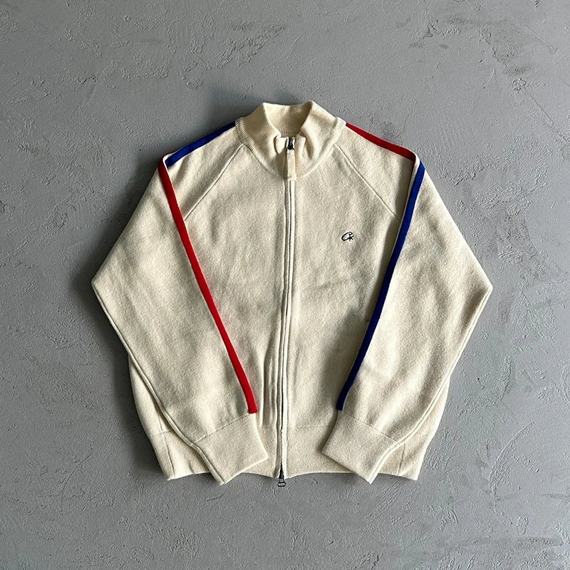 Corteiz Stripe Zip Knit Cardigan product photo