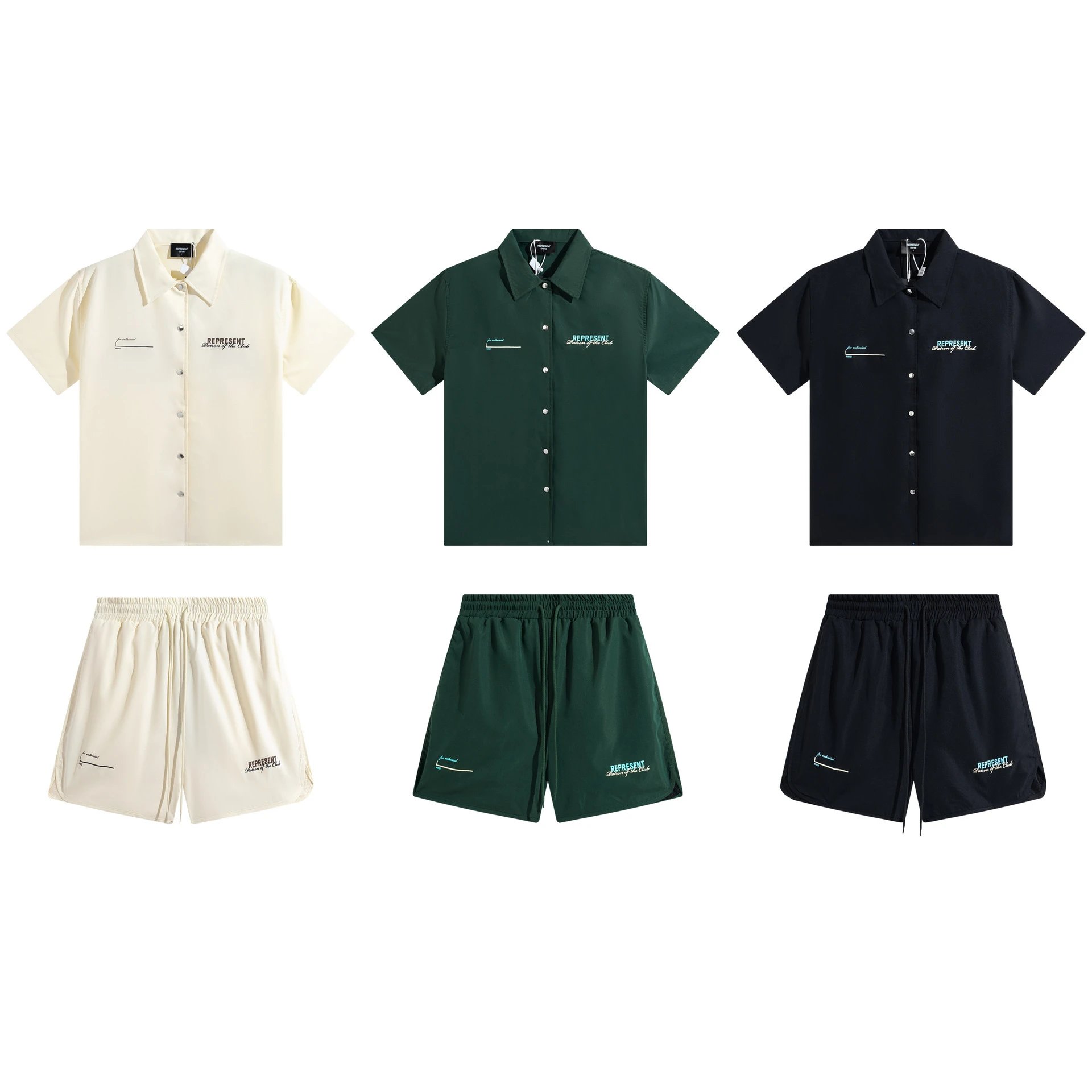 Represent Graphic Shirt and Shorts Set product photo
