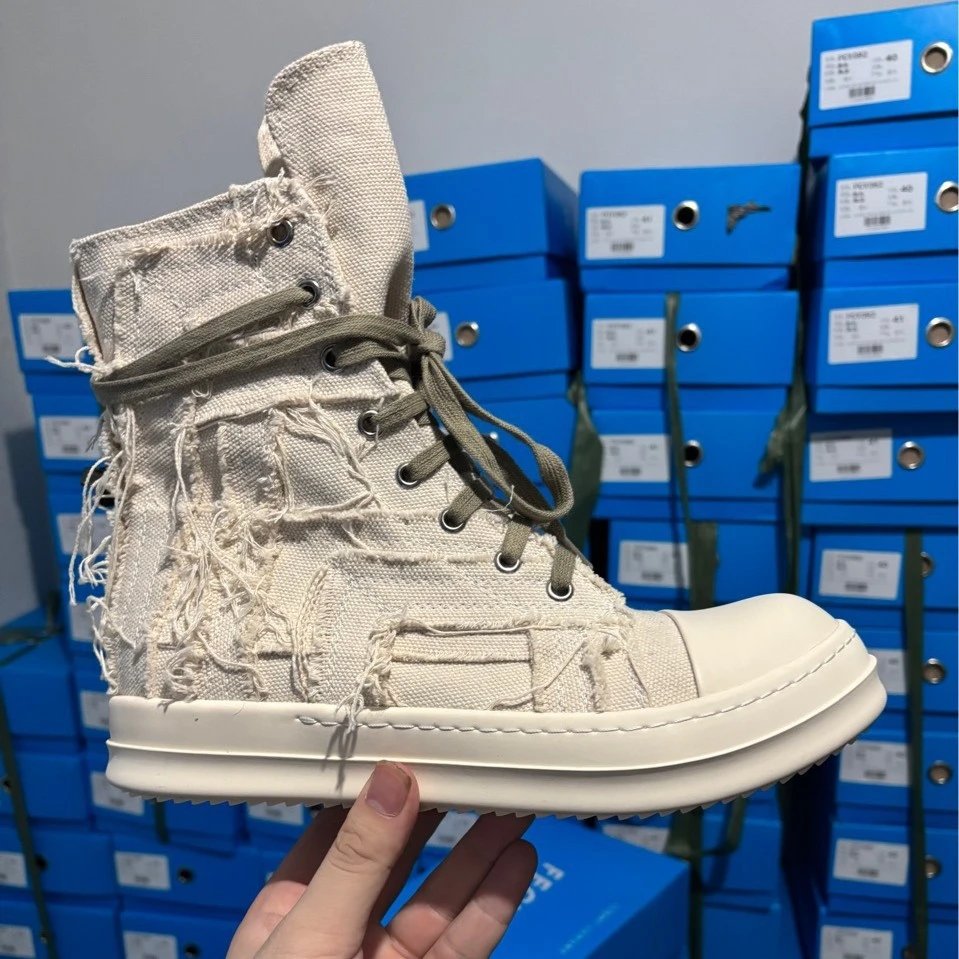 Distressed High-Top Sneakers product photo