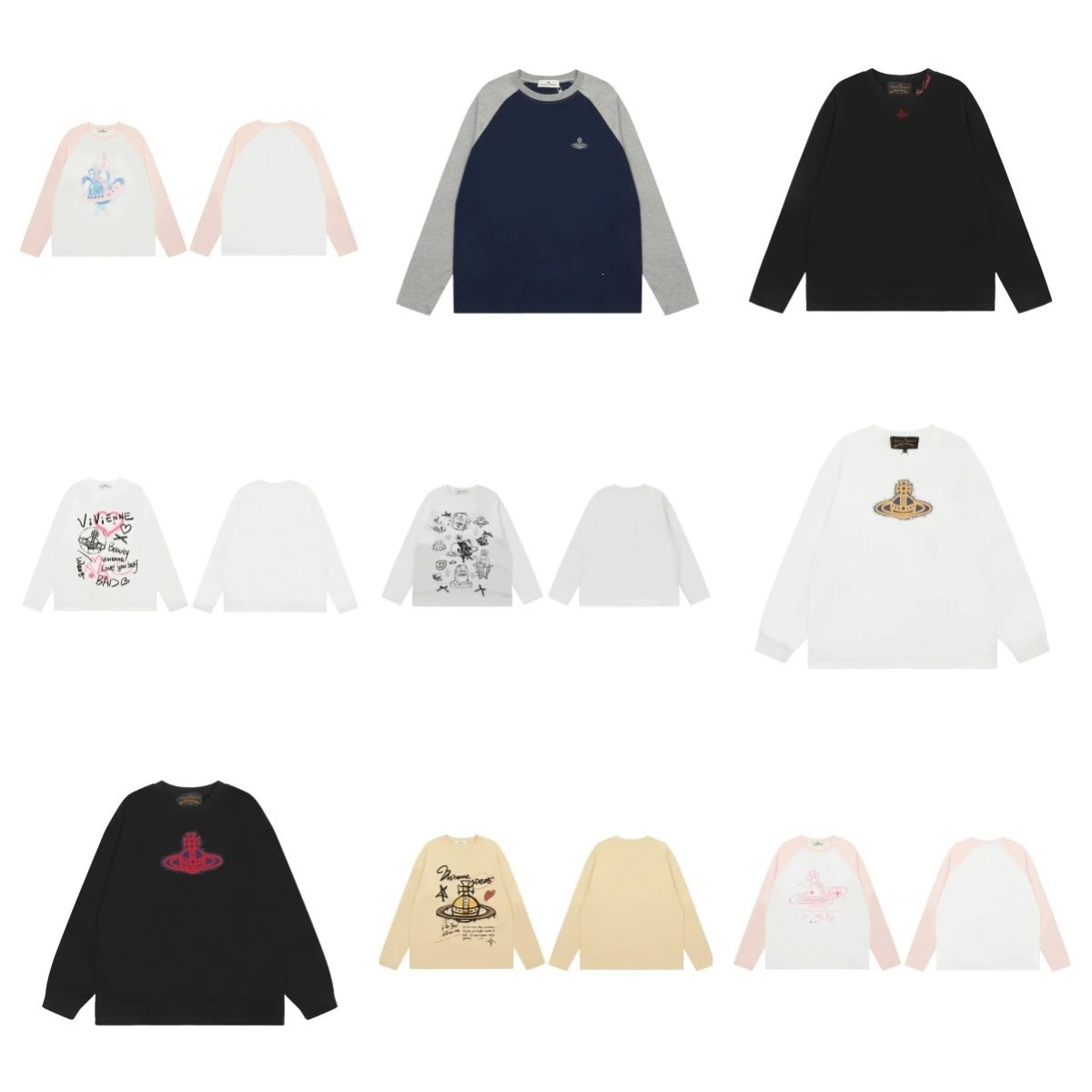 Vivienne Westwood Graphic Long-Sleeve T-Shirt Collection product photo