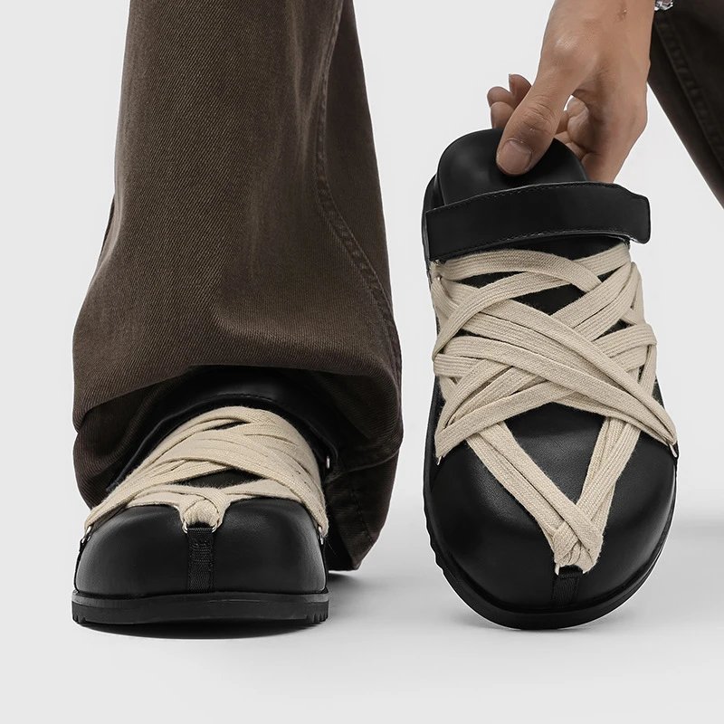 Crossover Strap Slide Sandals product photo