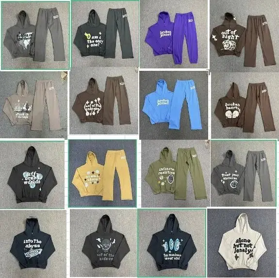 Broken Planet Graphic Hoodie and Sweatpants Set Collection product photo