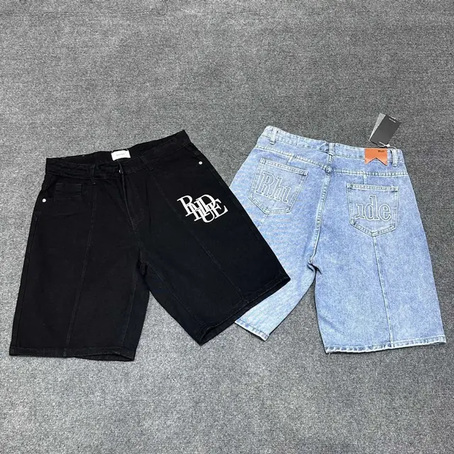 Rhude Logo Denim Shorts product photo