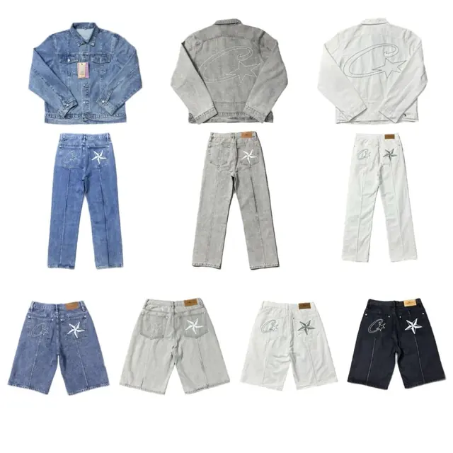 Corteiz Denim Jacket, Jeans and Shorts Collection product photo