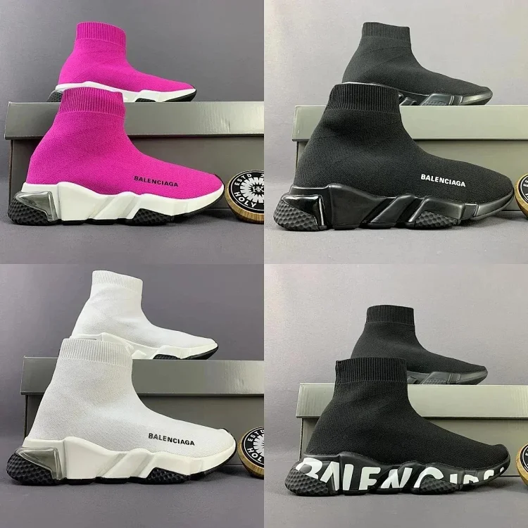 Balenciaga Speed Comfortable and Simple High-Top Sports Shoes  